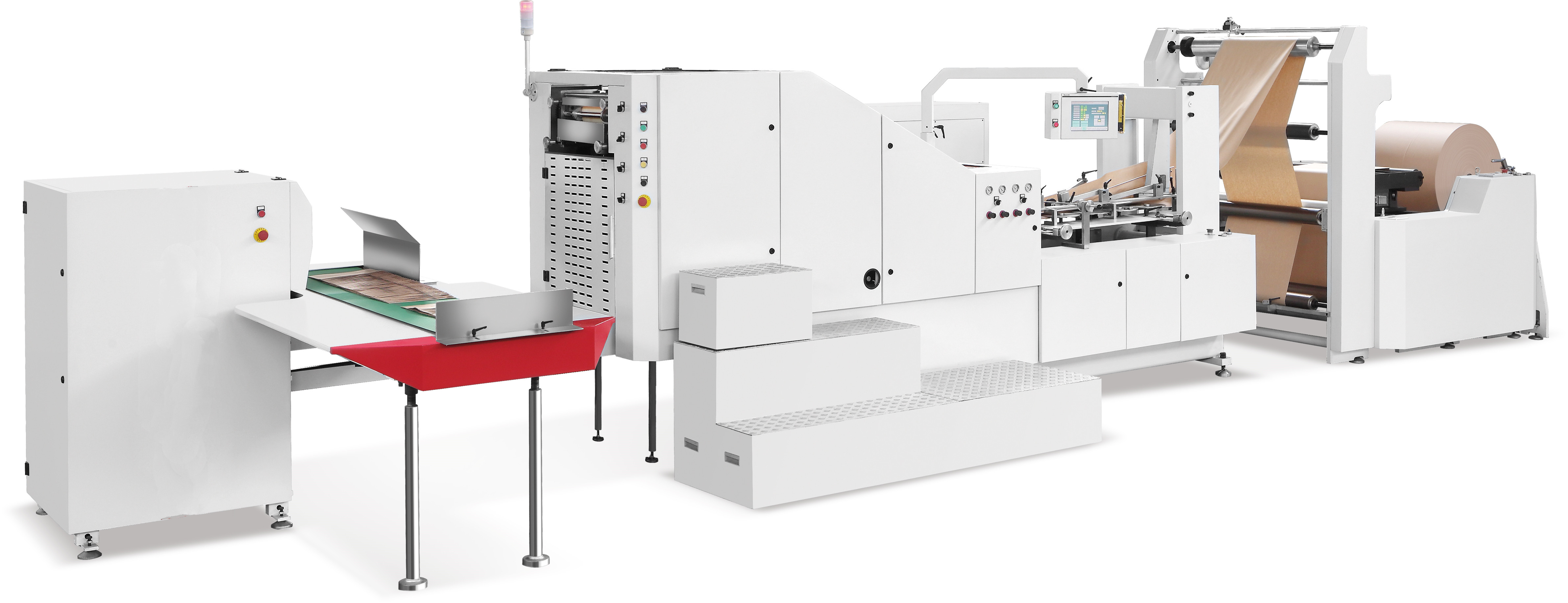 Автоматическая машина для производства бумажных пакетов с квадратным дном и рулонной подачей LQ-R330
