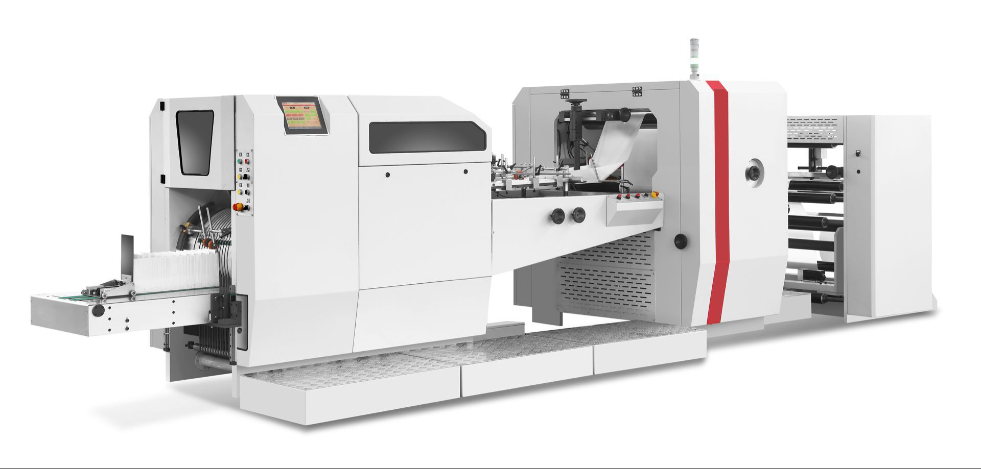 LQ-R350J Полностью автоматическая высокоскоростная машина для производства плоских бумажных пакетов и пакетов-сатчел